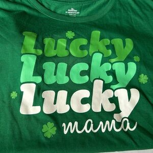 St Patrick’s Women’s XXXLT-shirt lucky lucky lucky Mama !